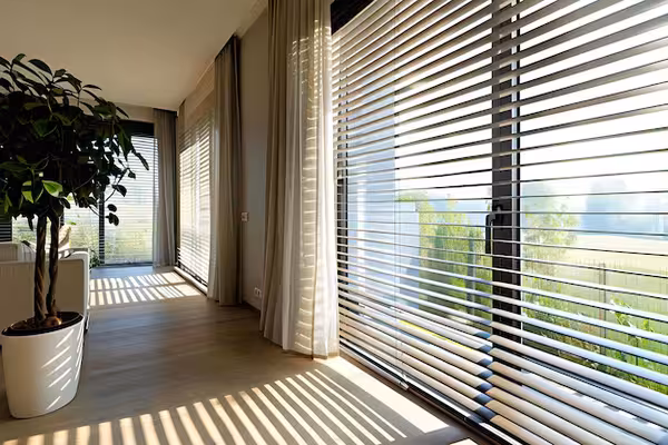Large Window Blinds And Curtains